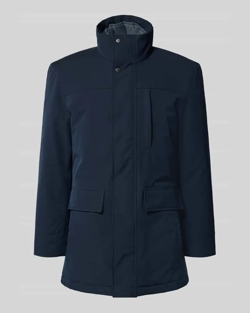 Christian Berg Jacke mit Stehkragen und Pattentaschen Marine