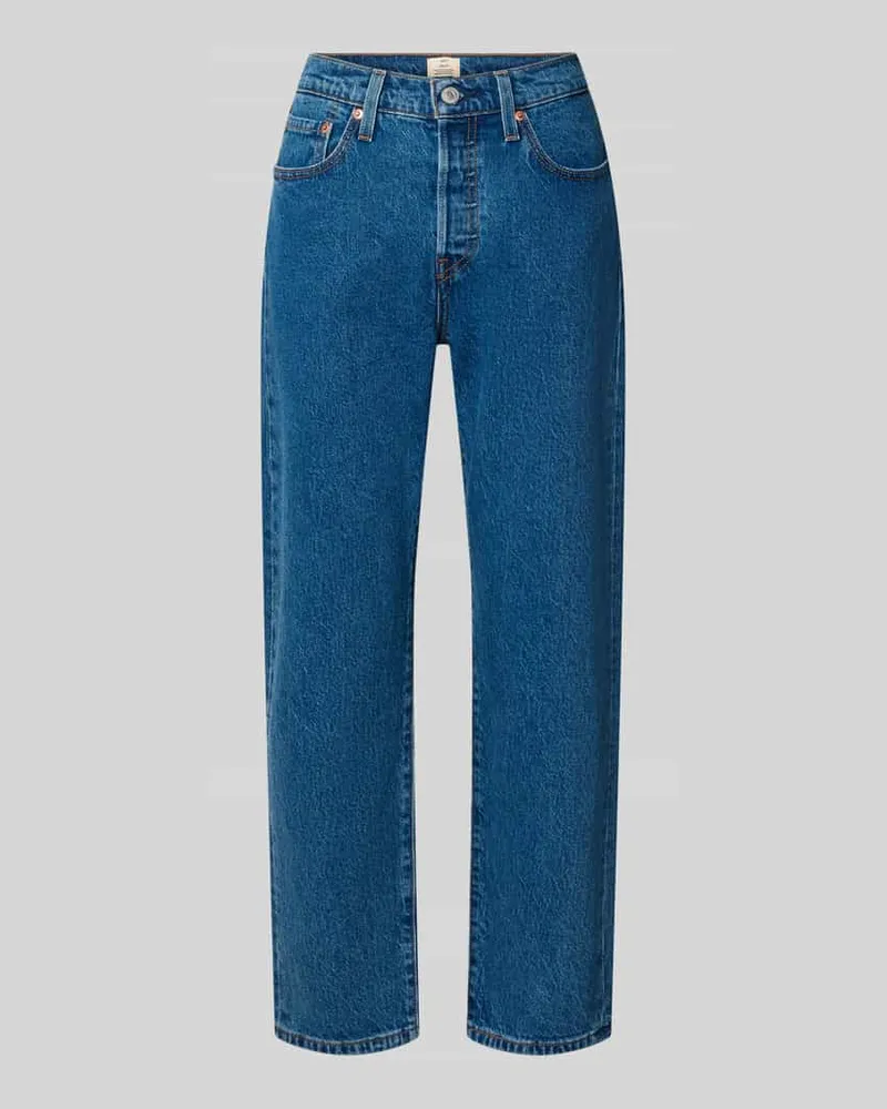 Levi's Mom Fit Jeans aus Baumwoll-Mix Modell '501 Jeansblau