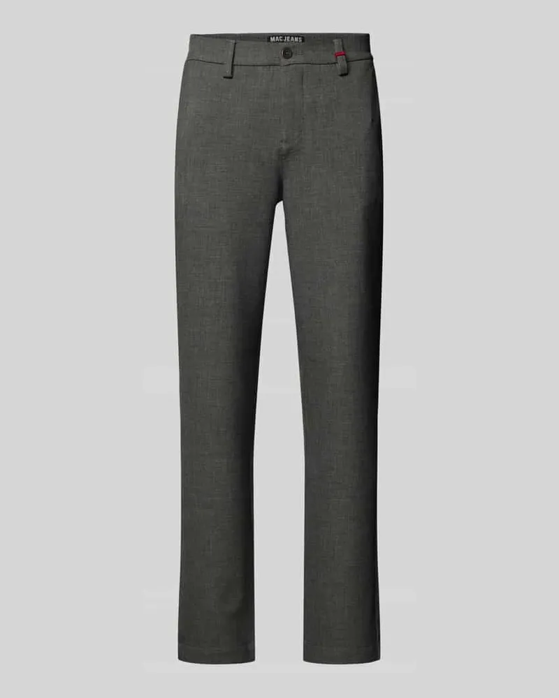 MAC Jeans Regular Fit Hose mit Gürtelschlaufen Modell 'Lennox Hellgrau