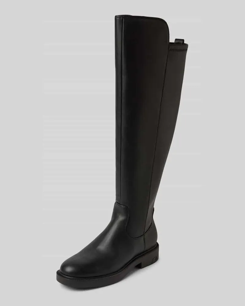 Guess Overknees in Leder-Optik Modell 'Fyza Black