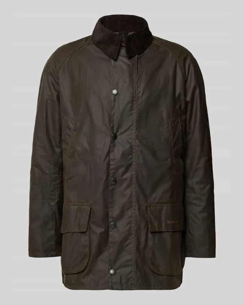 Barbour Jacke mit Umlegekragen Modell 'BRISTOL Oliv