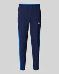 Under Armour Slim Fit Sweatpants mit Logo-Print Modell 'Vanish Utility Dunkelblau