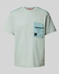 HUGO BOSS T-Shirt mit Label-Patch Modell 'Dabieno Mint