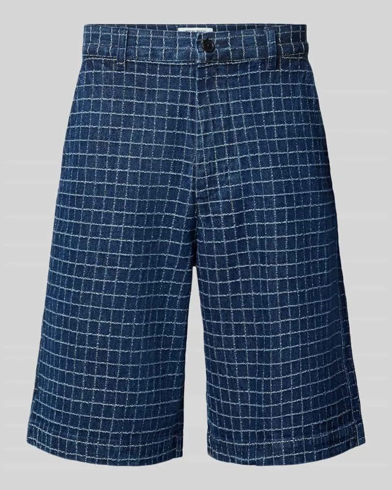 Wood Wood Regular Fit Bermudas mit Viskose-Anteil Modell 'Luca Jeansblau