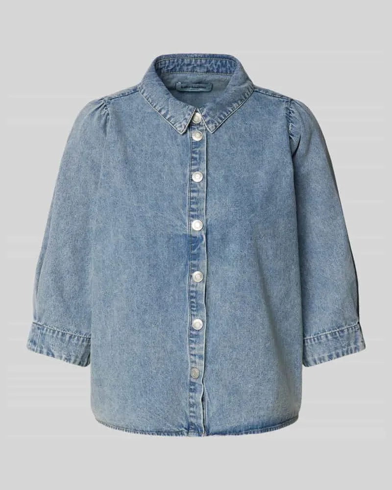 Lollys Laundry Hemdbluse in Denim-Optik Modell 'Bono Jeansblau