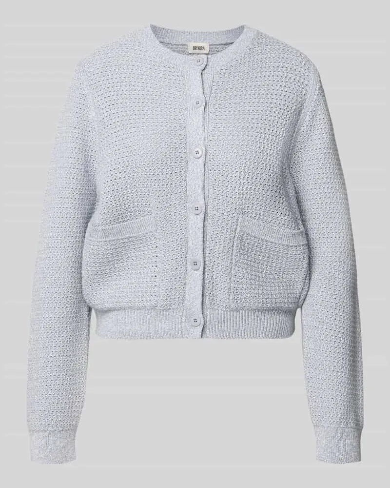 Drykorn Regular Fit Strickjacke mit aufgesetzten Taschen Modell 'Biaphy Hellblau