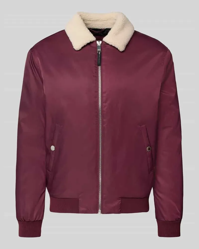 McNeal Regular Fit Jacke mit Umlegekragen Bordeaux