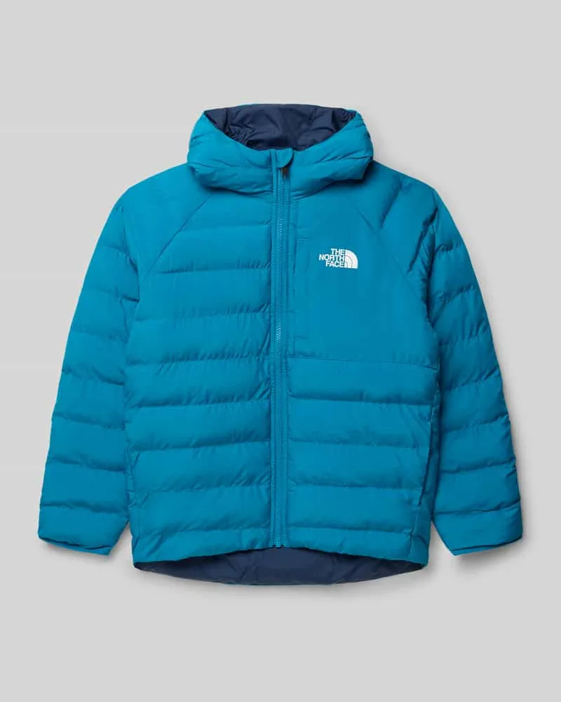 The North Face Steppjacke mit Label-Print Rauchblau
