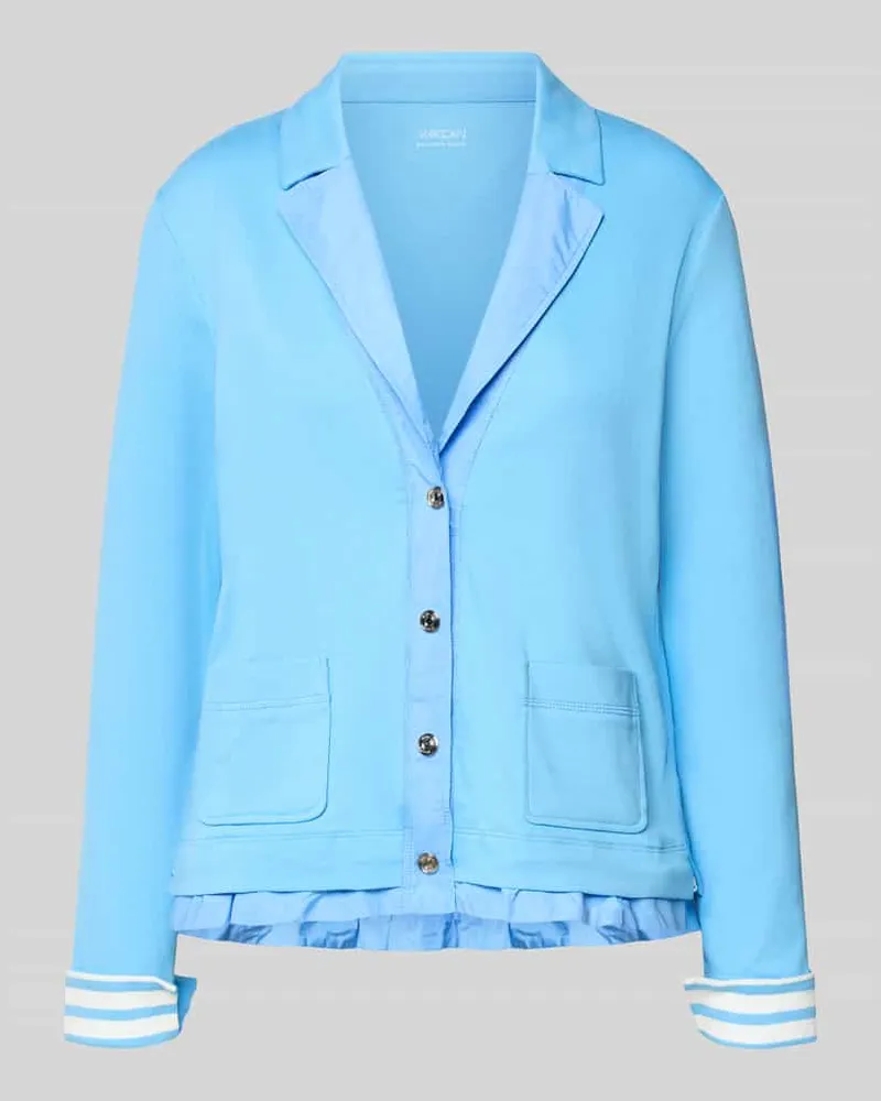 Marc Cain Regular Fit Jacke mit aufgesetzten Taschen Hellblau