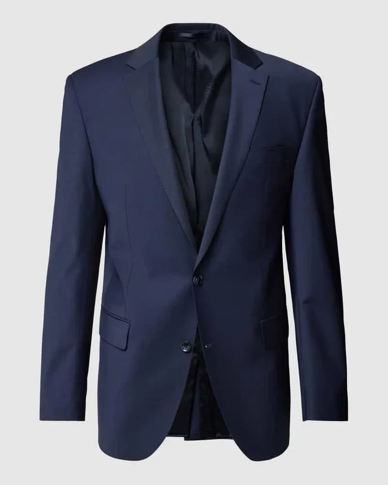 Carl Gross 2-Knopf-Sakko mit Strukturmuster Modell 'Ted Blau