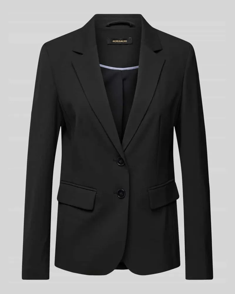 More & More Regular Fit Blazer mit Reverskragen Black