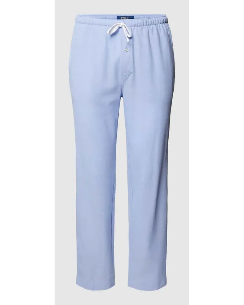 Ralph Lauren Pyjama-Hose mit elastischem Bund Hellblau