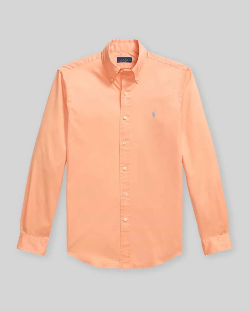 Ralph Lauren Regular Fit Freizeithemd aus reiner Baumwolle Orange