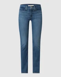 Levi's Shaping Straight Fit Jeans mit Viskose-Anteil Modell '314 Blau