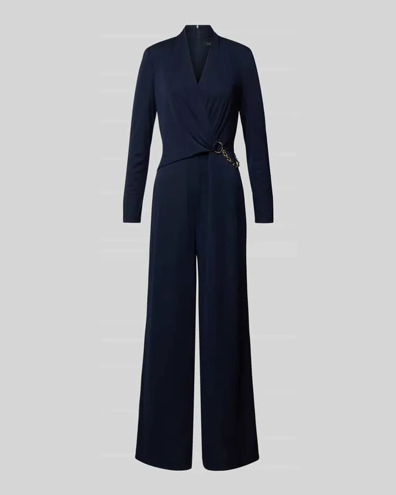 Ralph Lauren Jumpsuit in Wickel-Optik Modell 'ISANAH Dunkelblau