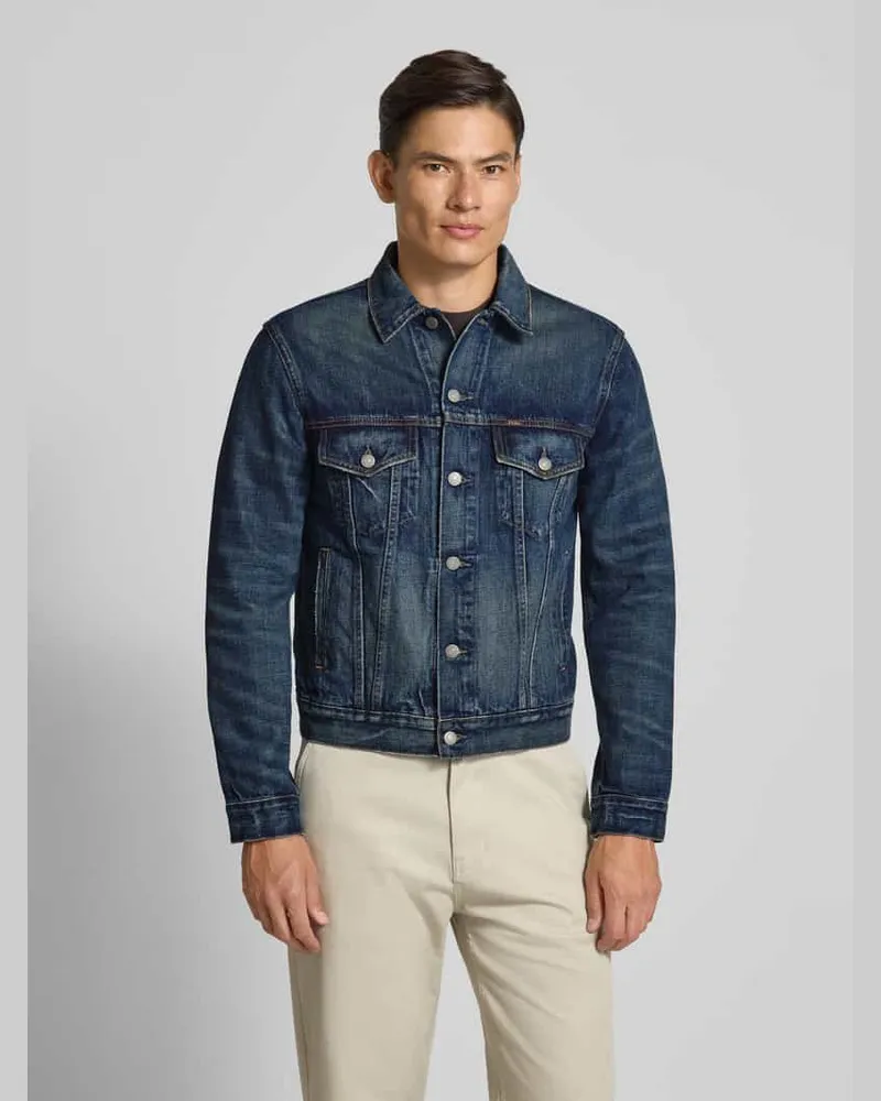 Herren Jeansjacke Jeansjacken Mit Patches Denim Jacket Ralph