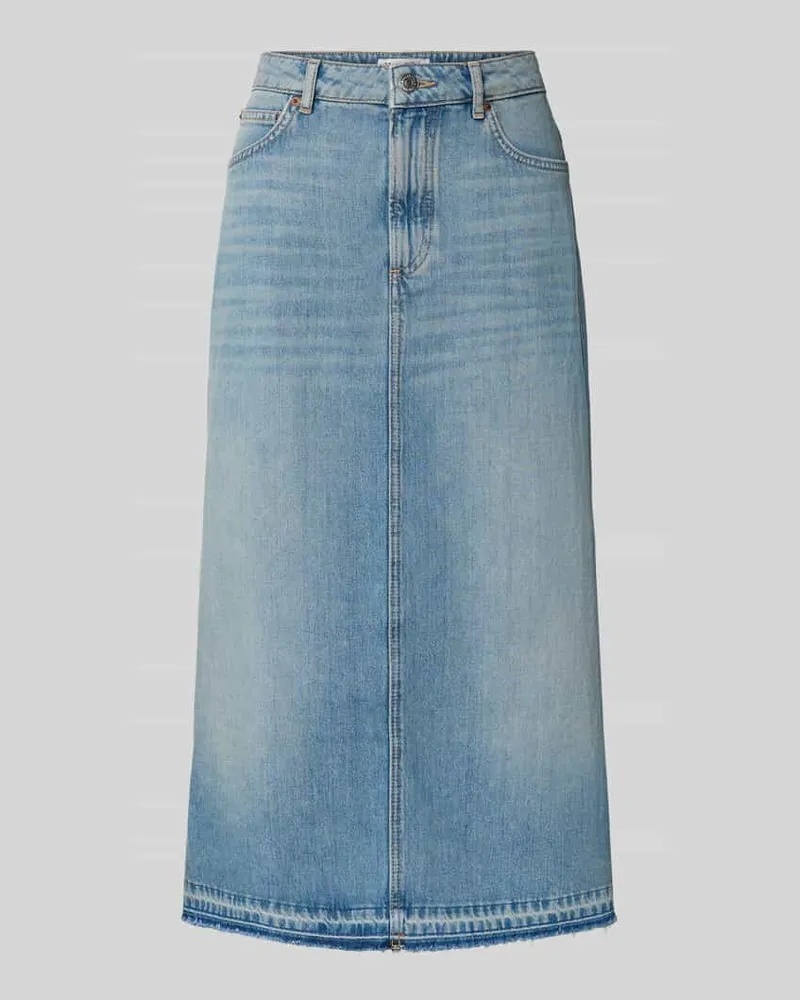 Marc O'Polo Ausgestellter Jeansrock aus reiner Baumwolle Jeansblau