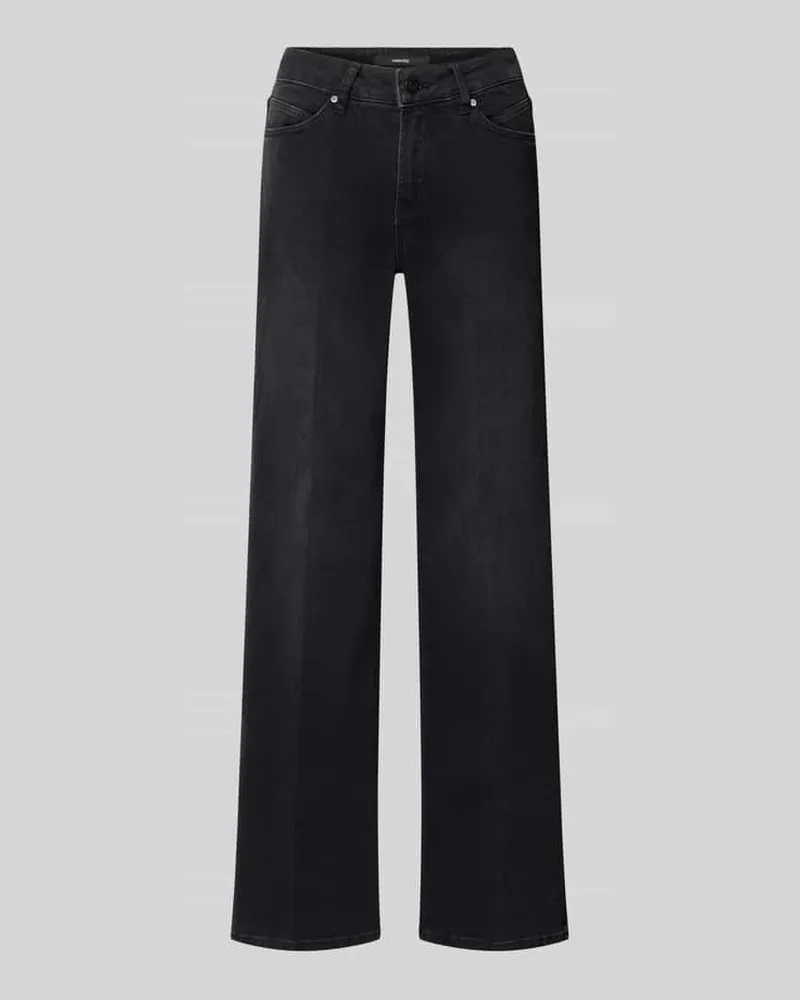 someday. Wide Fit Jeans aus Baumwoll-Mix Modell 'Carie Black