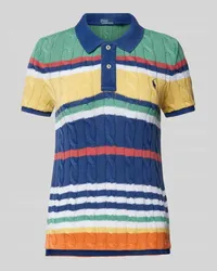 Ralph Lauren Poloshirt in Strick-Optik Blau