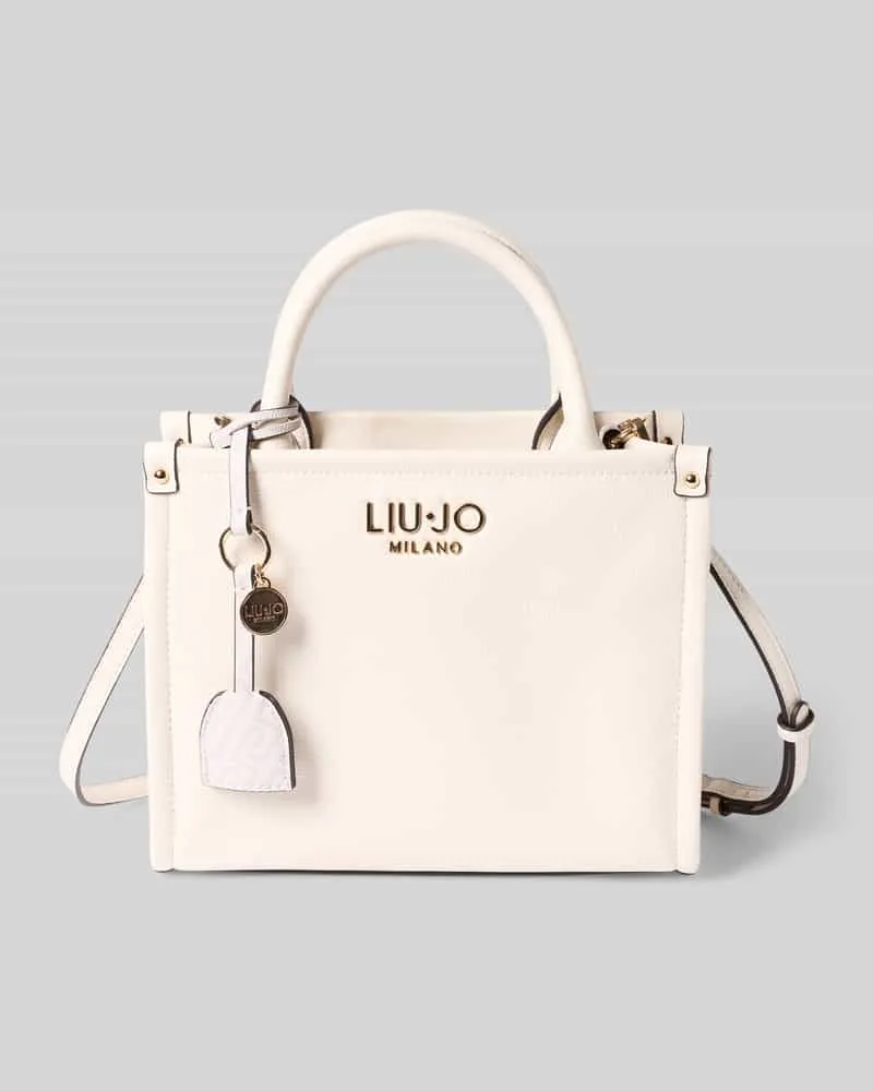Liu Jo Tote Bag mit Logo-Applikation Modell 'Ridhi Offwhite