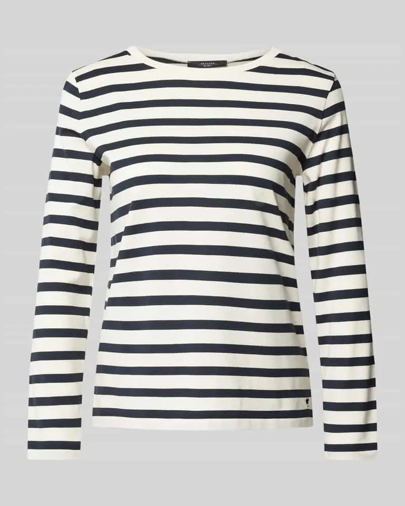 Max Mara Longsleeve mit Rundhalsausschnitt Modell 'LEIDA Marine