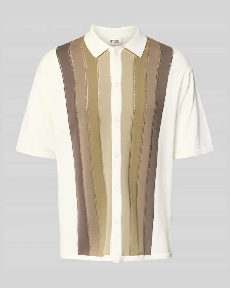 Drykorn Freizeithemd mit Knopfleiste Modell 'Dantte Offwhite