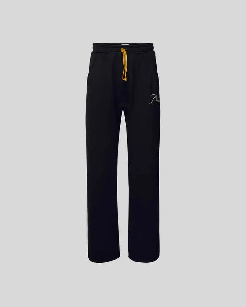 RHUDE Sweatpants von Logo-Stitching Black