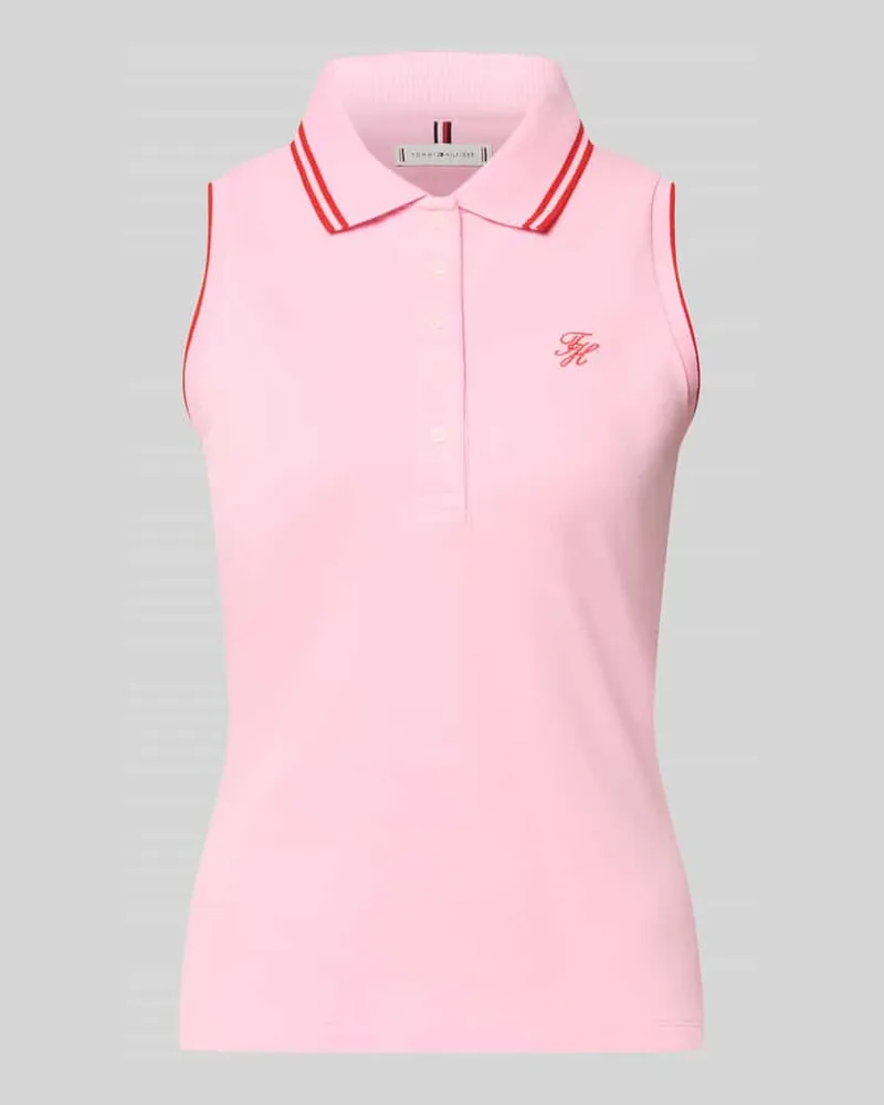 Tommy Hilfiger Slim Fit Poloshirt aus Baumwoll-Mix Pink