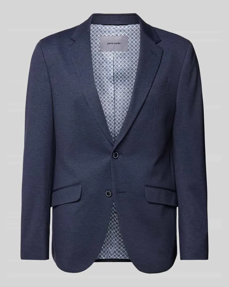 Pierre Cardin Regular Fit 2-Knopf-Sakko mit Pattentaschen Modell 'Lukas Marine