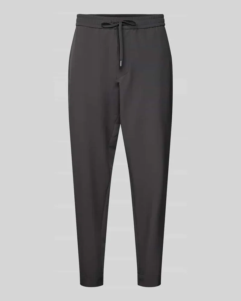 HUGO BOSS Sweatpants mit elastischem Bund Modell 'Flex Graphit