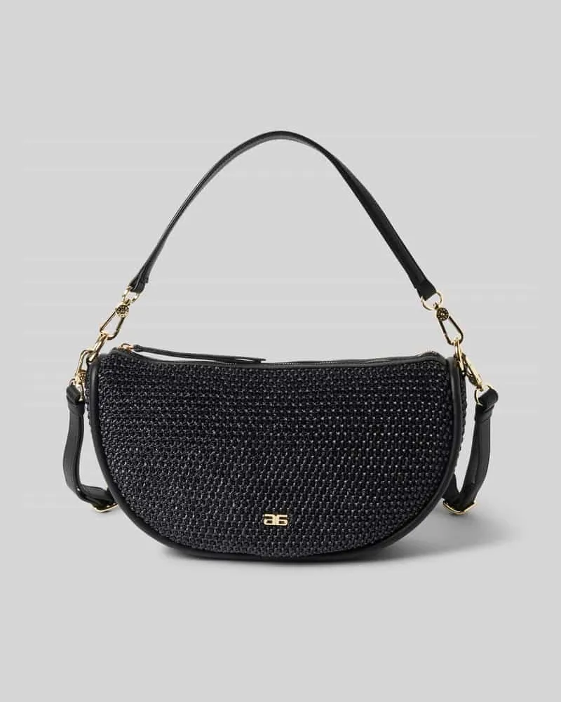 Abro Handtasche mit Strukturmuster Modell 'WILLOW Black