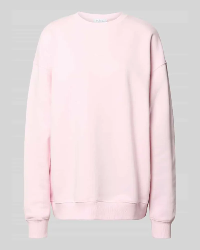 OH APRIL Oversized Sweatshirt mit Logo-Print Rosa
