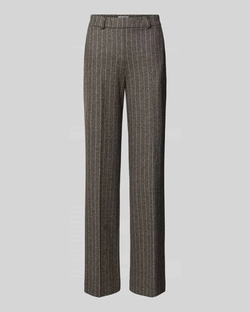 Brax Regular Fit Hose mit Bundfalten Dunkelbraun