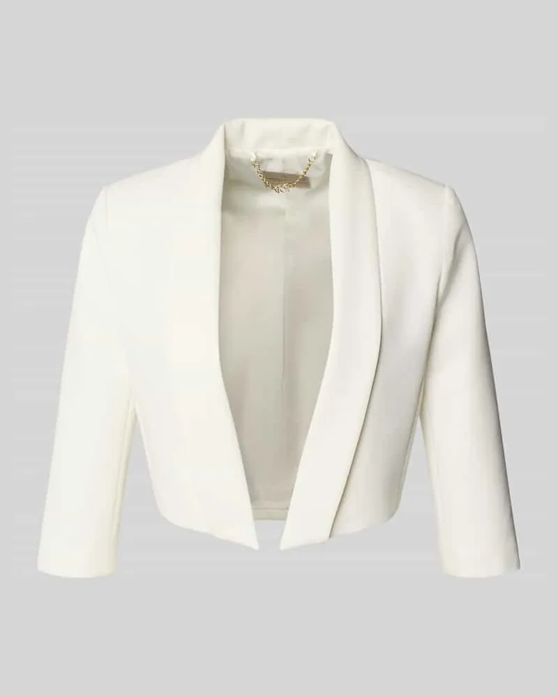 Rinascimento Blazer mit 3/4-Arm und offener Front Weiss
