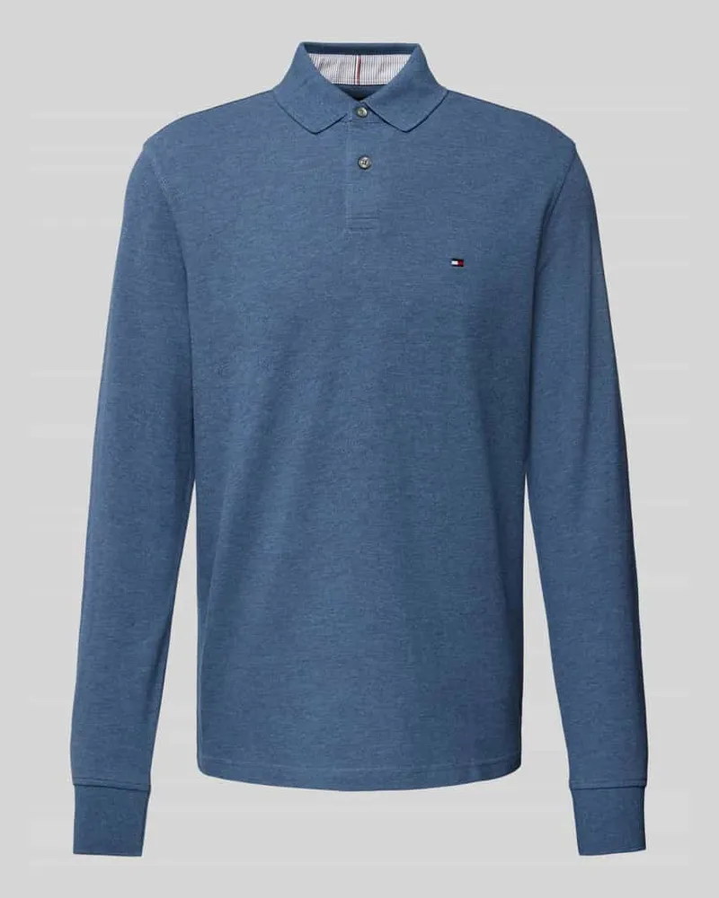 Tommy Hilfiger Poloshirt mit Label-Stitching Marine