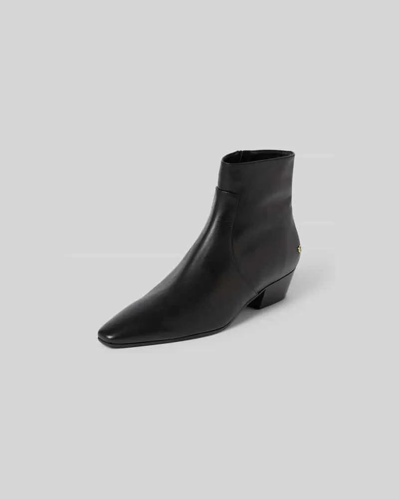 Anine Bing Stiefeletten mit Logo-Applikation Black