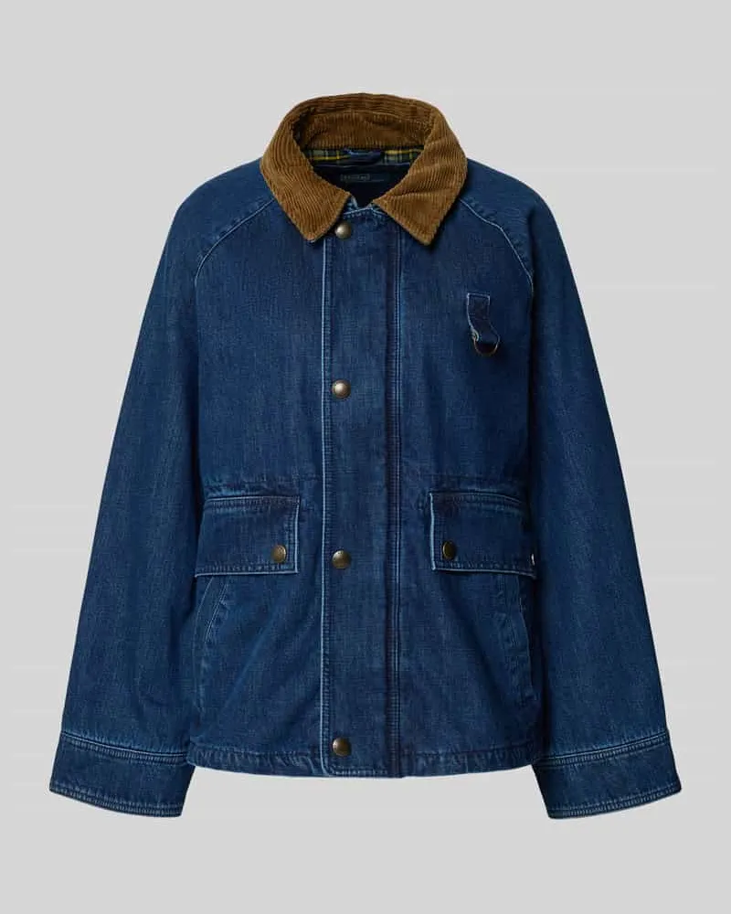 Ralph Lauren Jeansjacke mit Pattentaschen Jeansblau