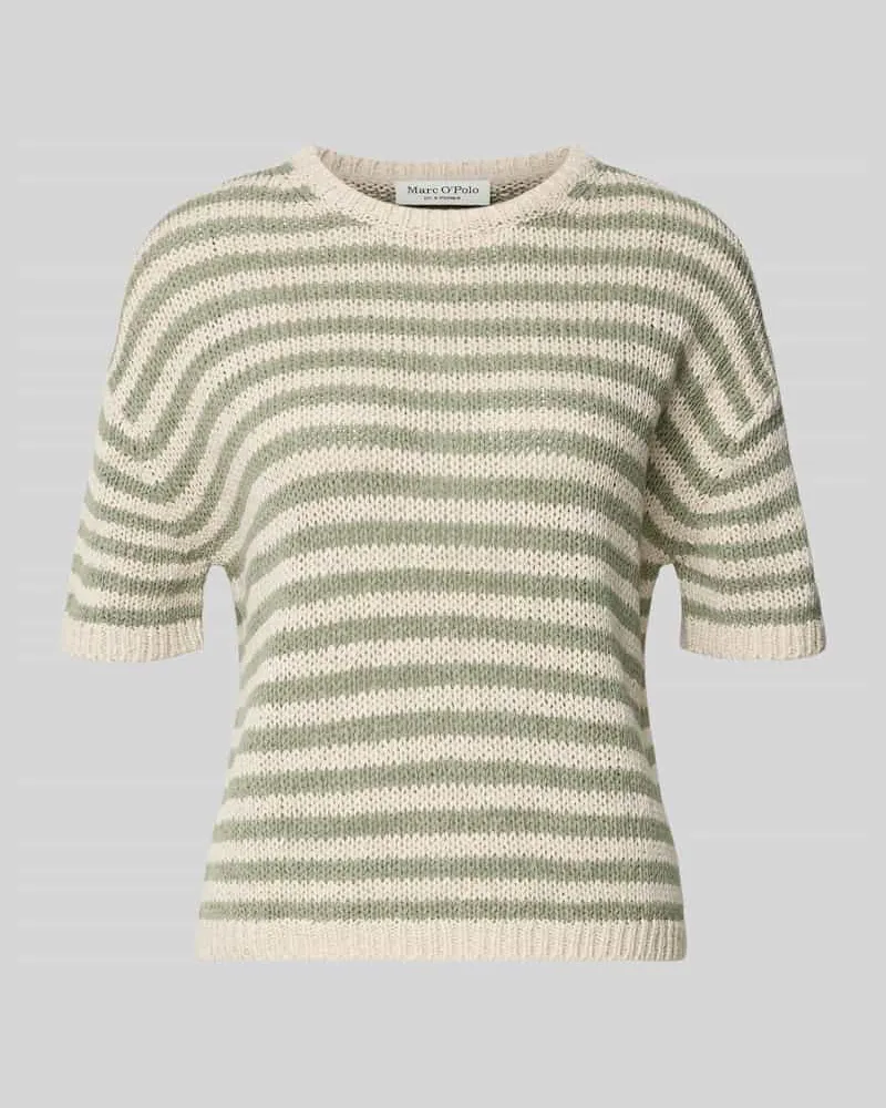 Marc O'Polo Loose Fit Pullover aus Baumwoll-Mix Hellgruen