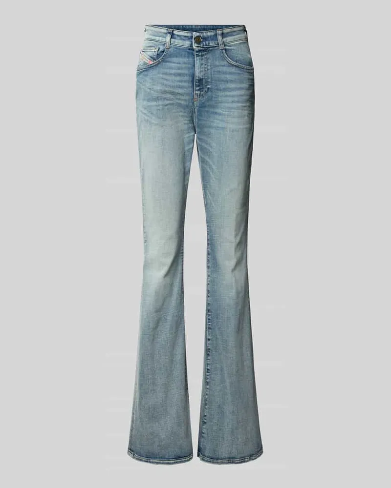 Diesel Flared Fit Jeans mit Logo-Detail Jeansblau