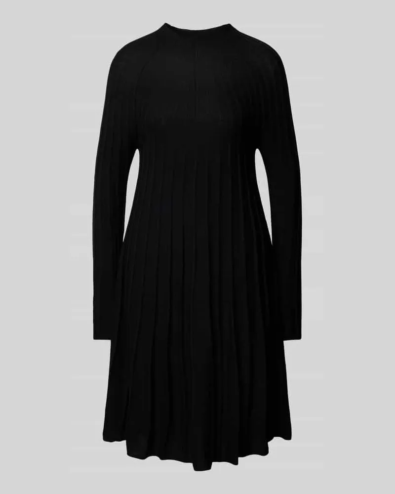 hemisphere Knielanges Kleid mit Rundhalsausschnitt Black