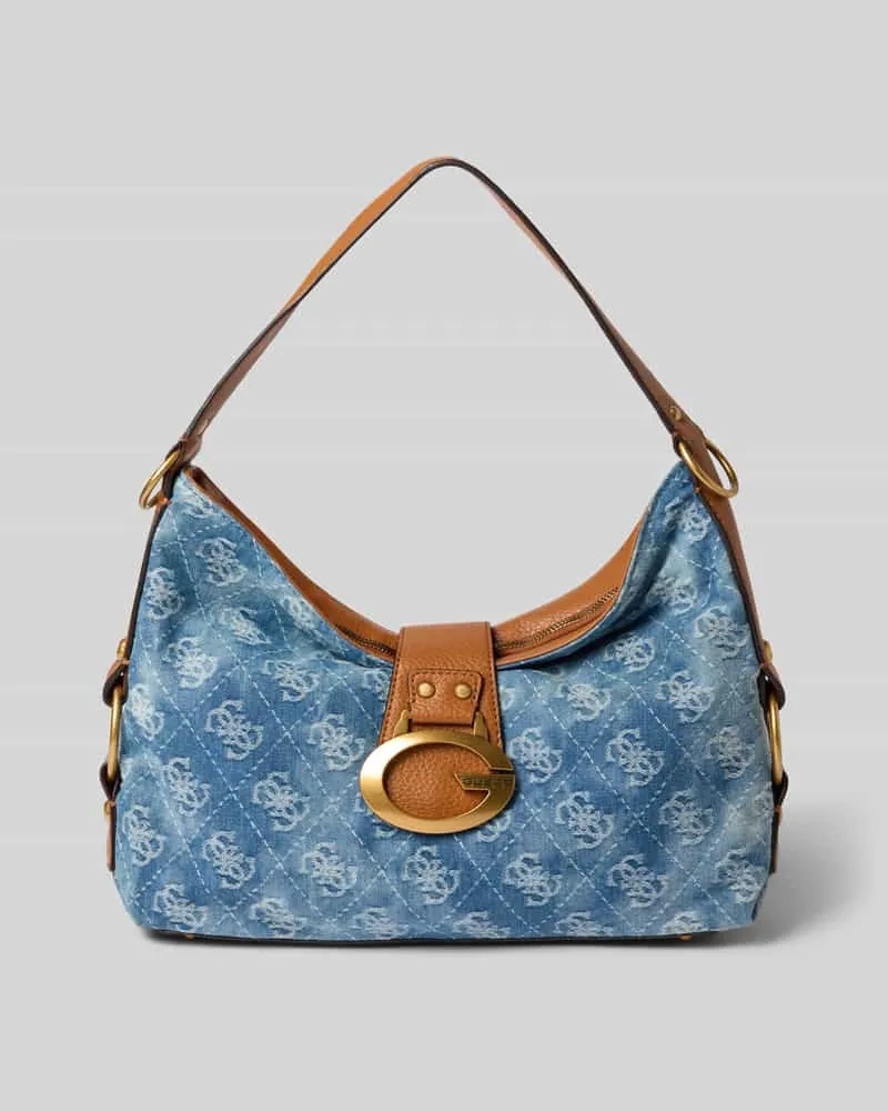 Guess Shoulder Bag mit Viskose-Anteil Modell 'Camden Jeansblau