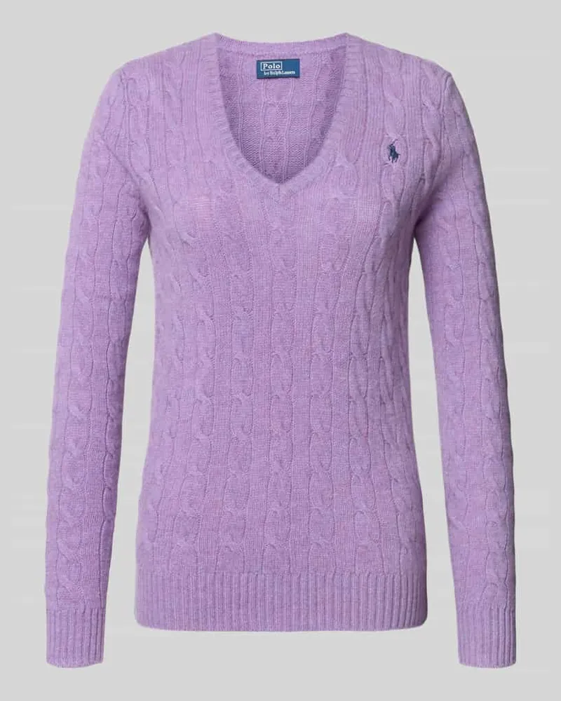 Ralph Lauren Regular Fit Pullover aus Woll-Mix mit Kaschmir-Anteil Lila