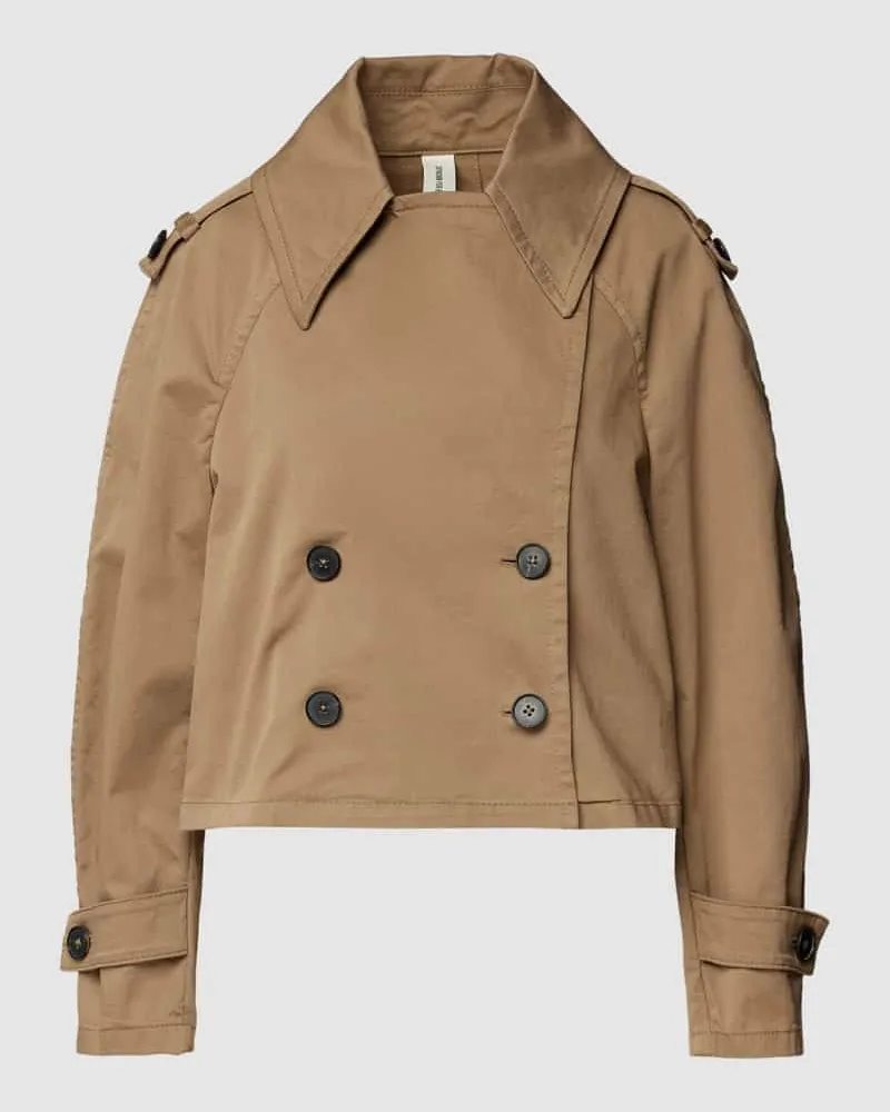 Drykorn Relaxed Fit Jacke mit 3/4-Arm Modell 'ANS Beige