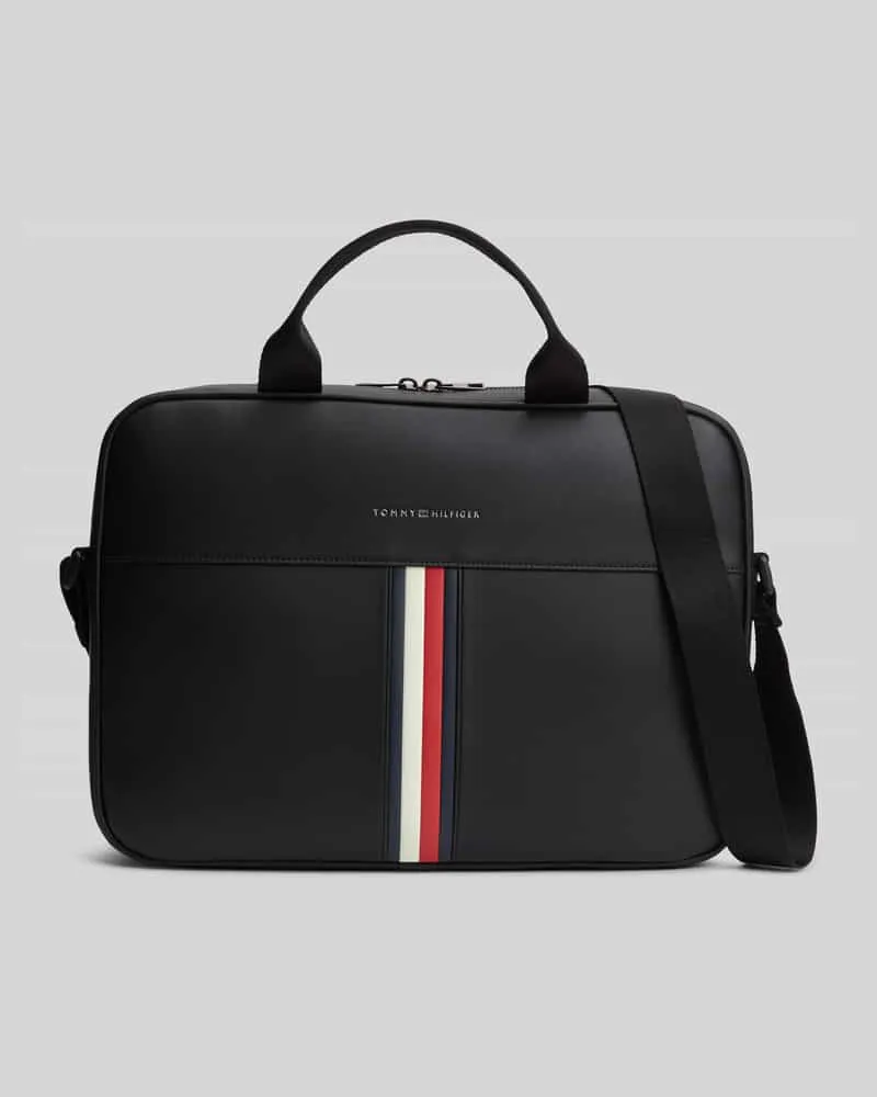 Tommy Hilfiger Laptoptasche mit Logo-Detail Black