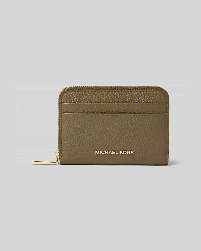 Michael Kors Portemonnaie mit Logo-Detail Modell 'Jet Detail Khaki