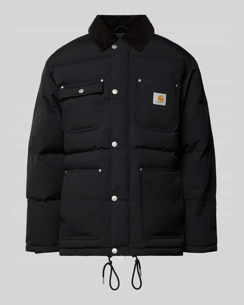 Carhartt WIP Steppjacke mit Label-Detail Modell 'RAYLER Black