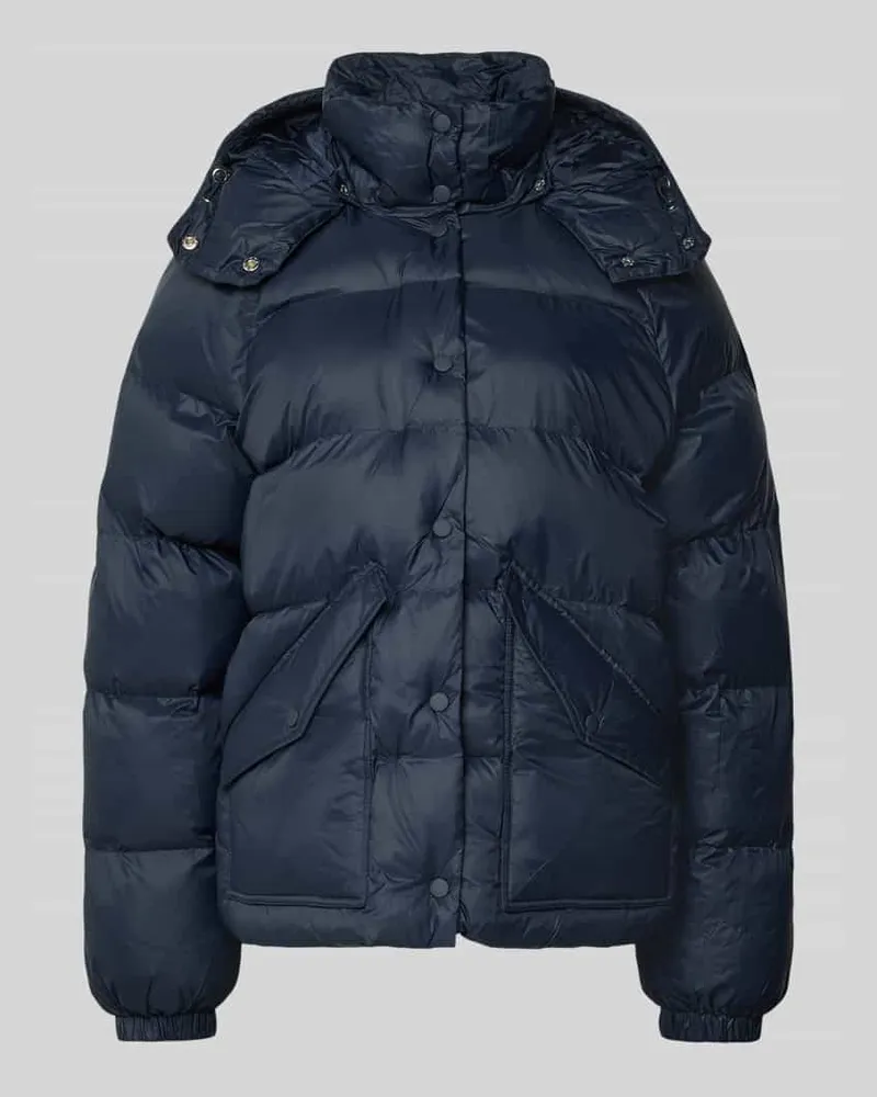 Samsøe & Samsøe Steppjacke mit Kapuze und Pattentaschen Modell 'SAHANAY Marine