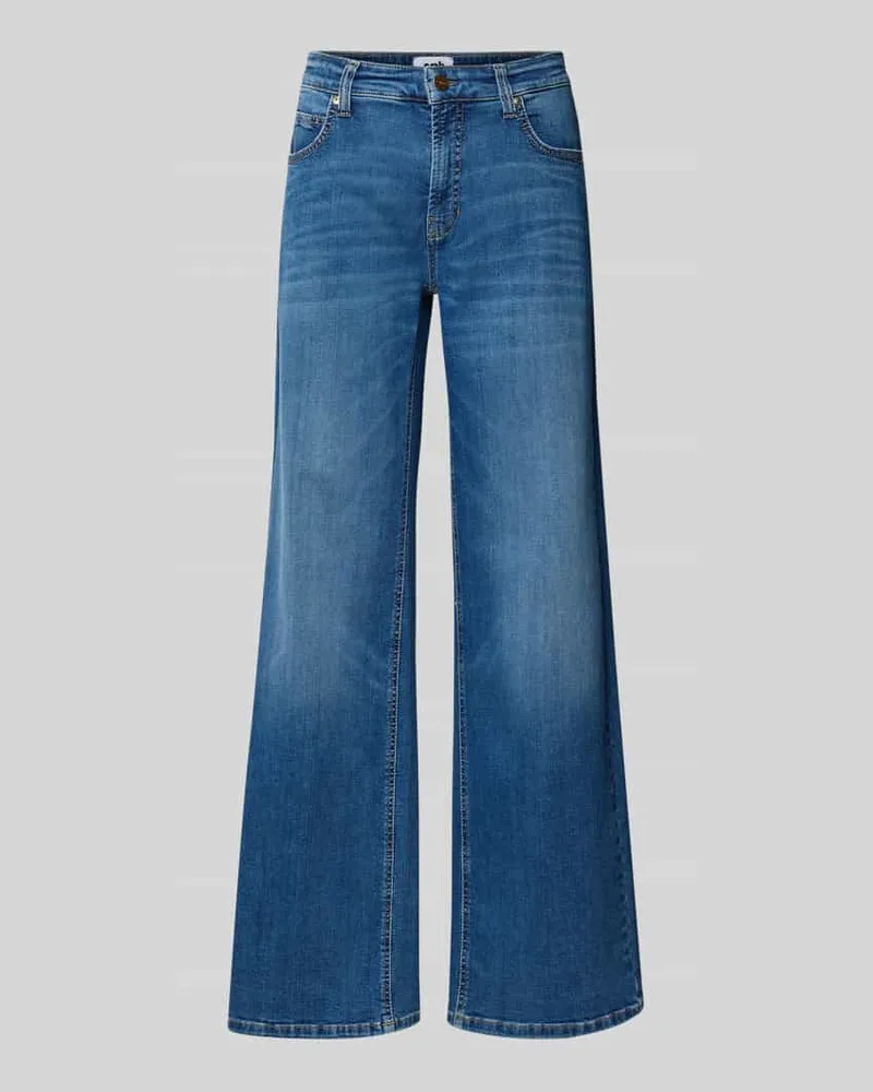 Cambio Jeans im Used-Look Modell 'AMIEE Hellblau