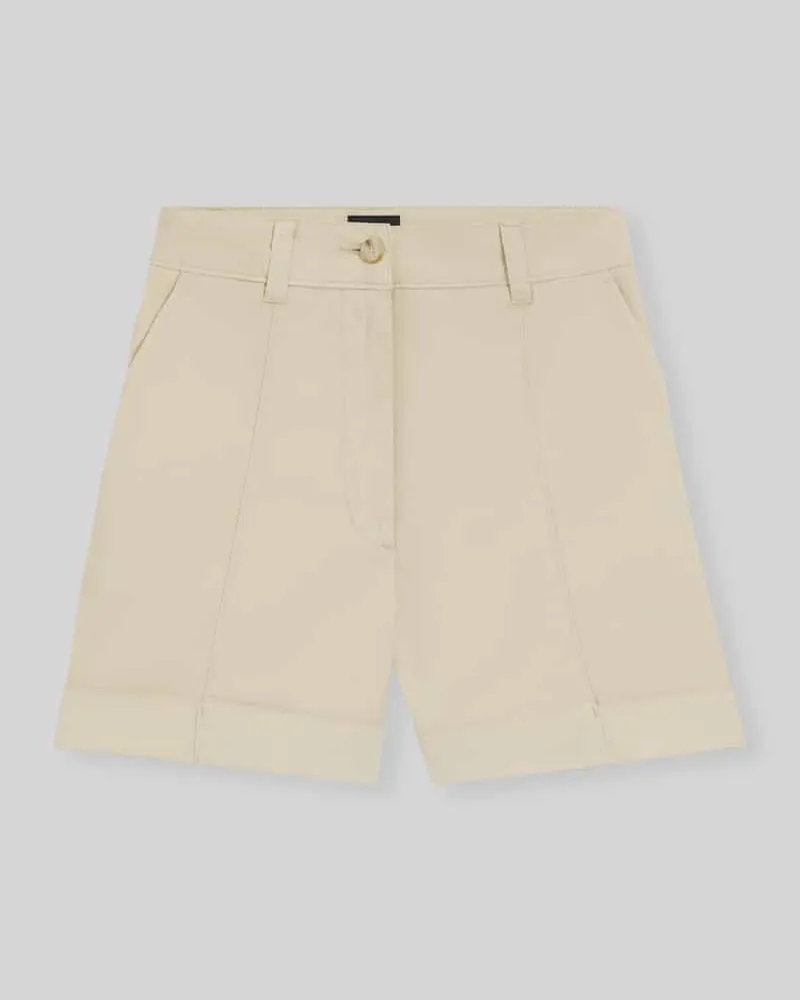 HUGO BOSS Relaxed Fit Shorts aus Baumwoll-Mix Modell 'TANESSA-D Sand