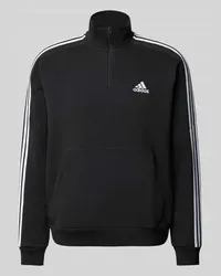 adidas Sweatshirt mit Troyer-Kragen Black